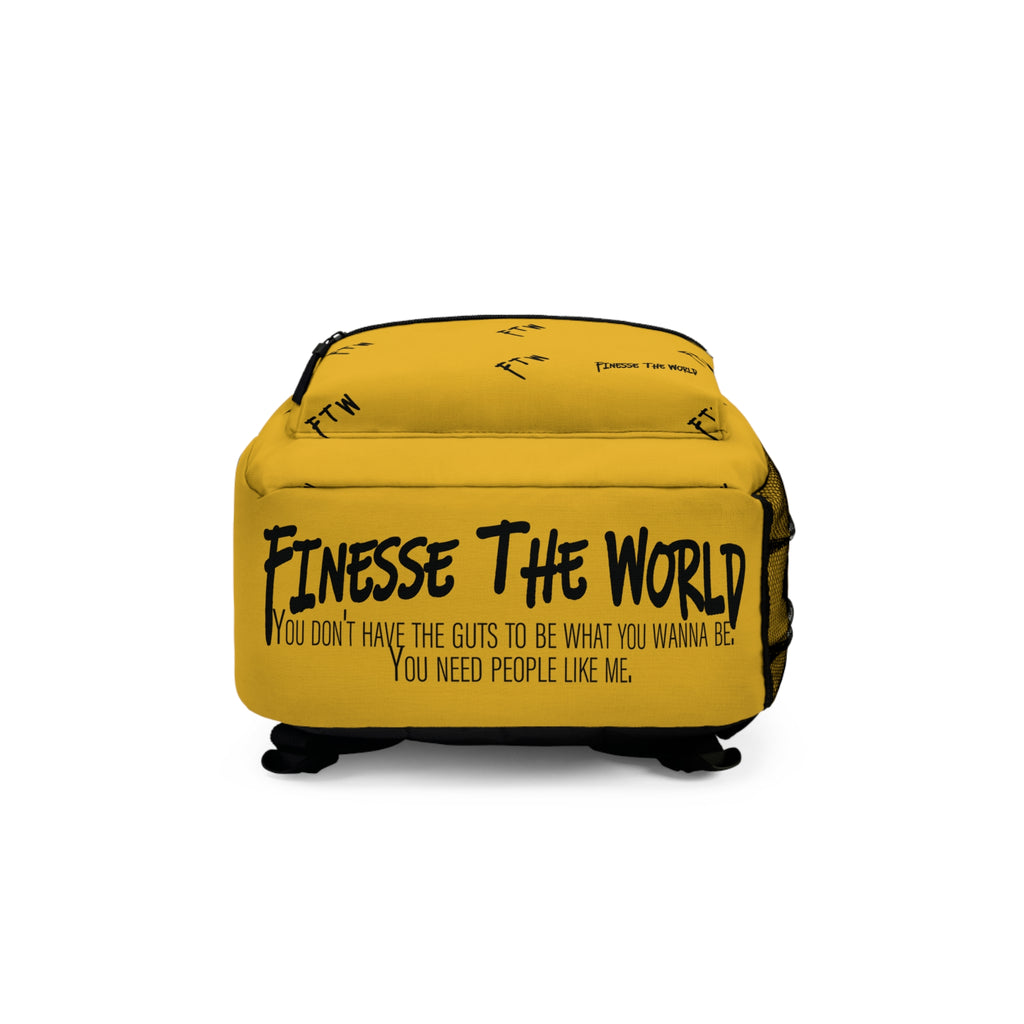 "Play The Long Game" Backpack - Yellow