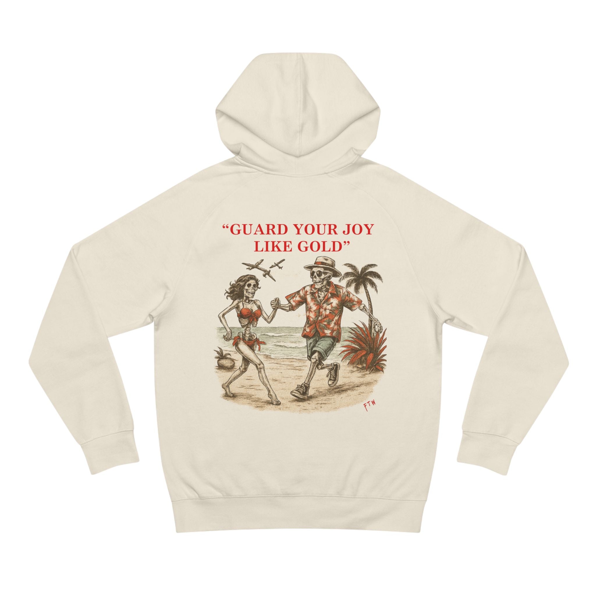 "Love & Hustle" Hoodie - Cream