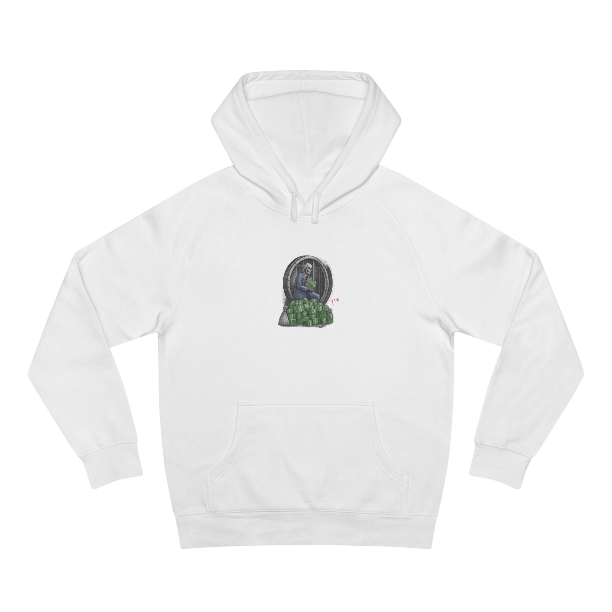 "Secure The Bag" Hoodie - White