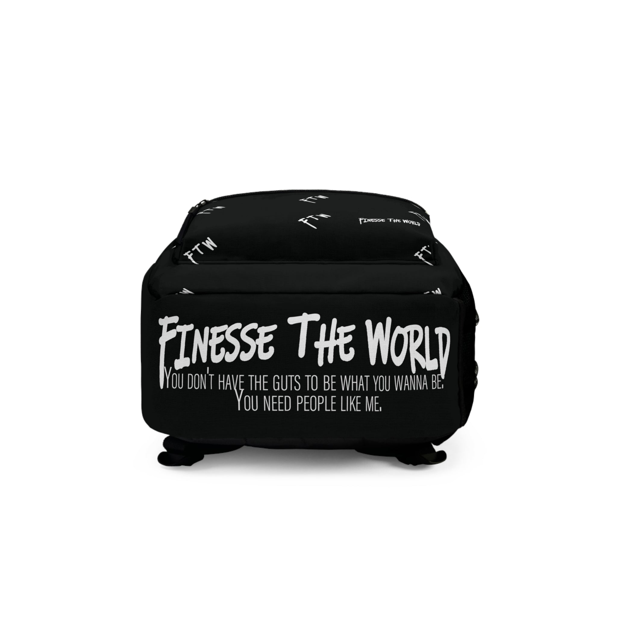 "Play The Long Game" Backpack - Black