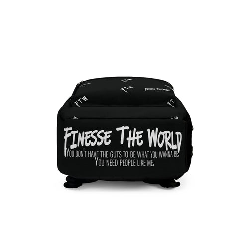 "Play The Long Game" Backpack - Black