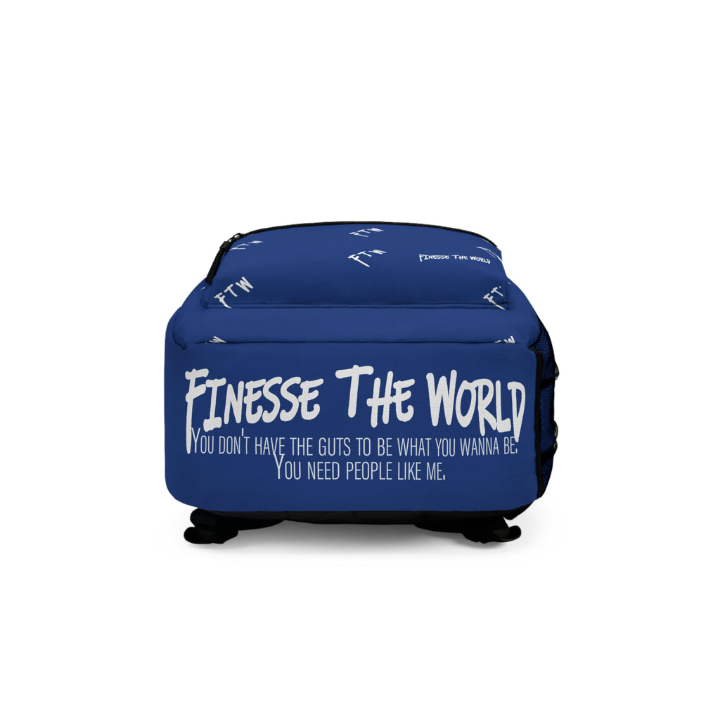 "Play The Long Game" Backpack - Blue