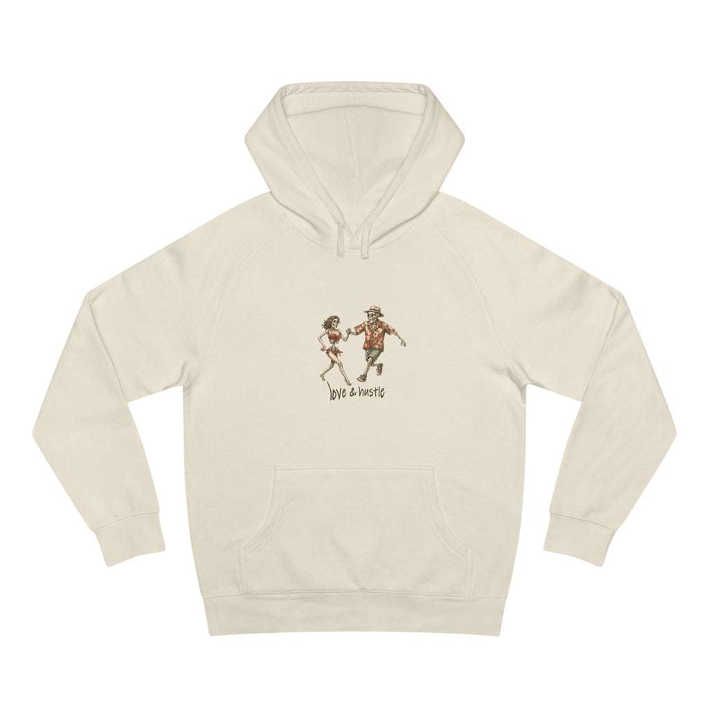 "Love & Hustle" Hoodie - Cream