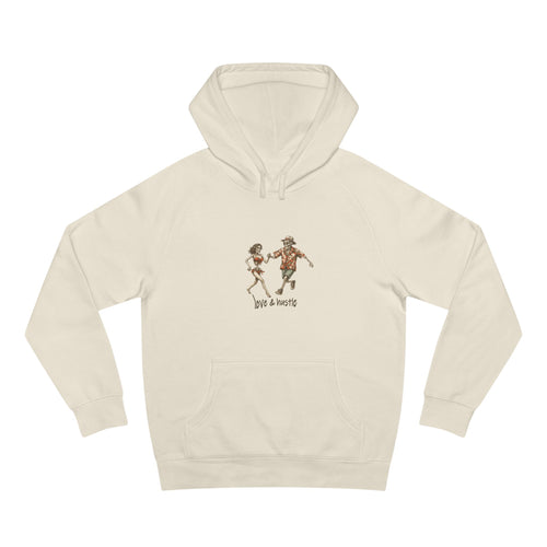 "Love & Hustle" Hoodie - Cream