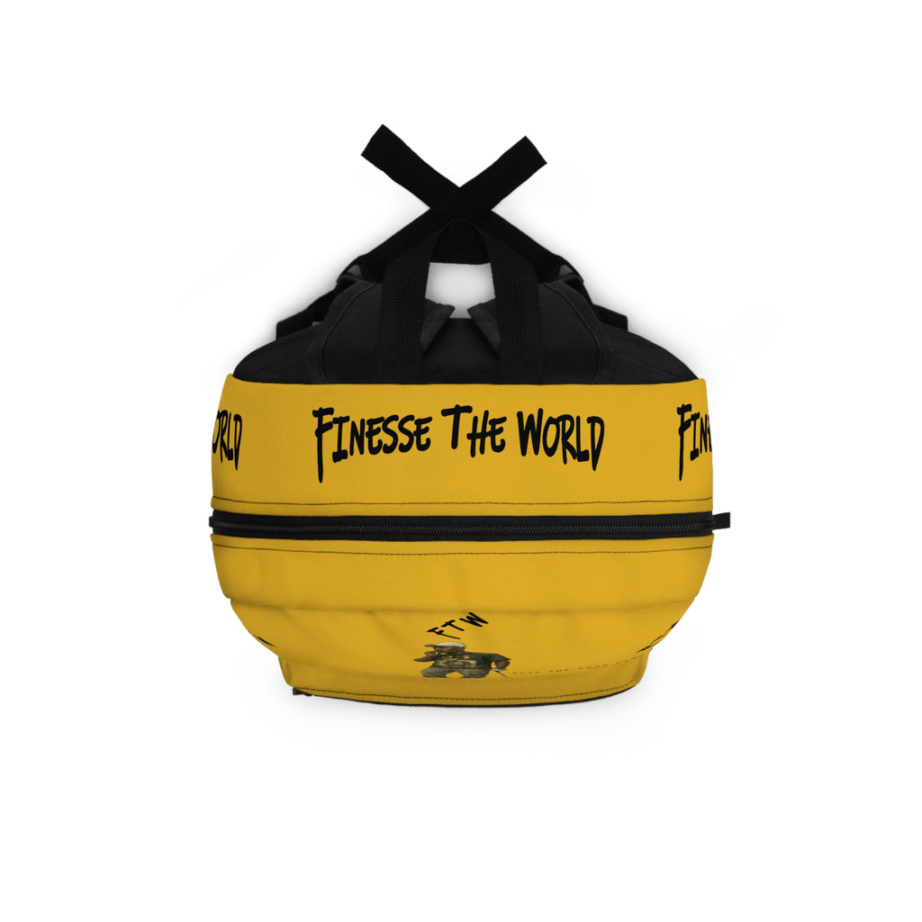 "Play The Long Game" Backpack - Yellow