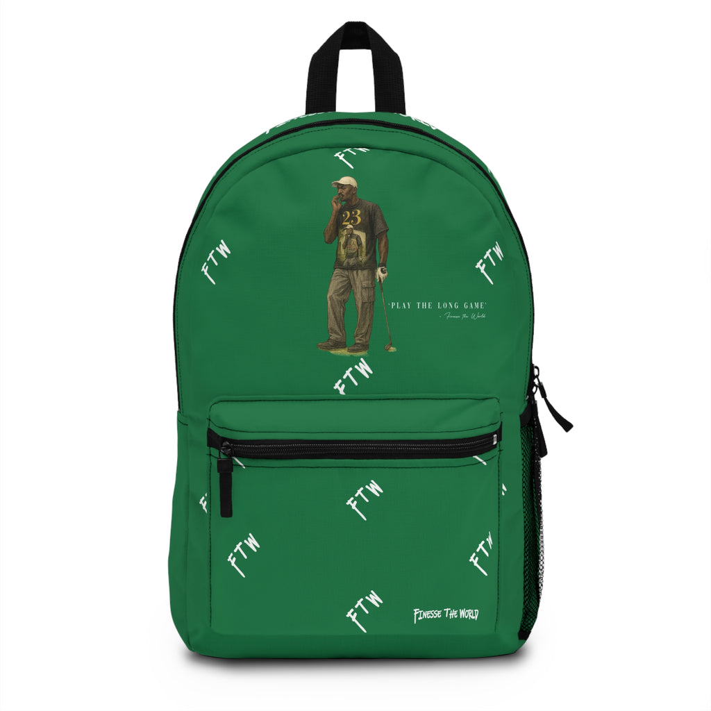 "Play The Long Game" Backpack - Green